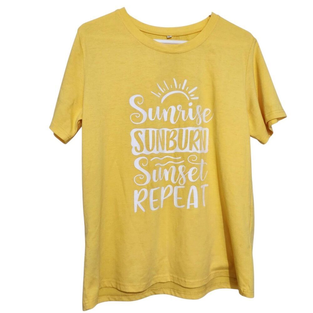 Casual Tshirt Size Large Yellow Color With Logo - Picture 10 of 10